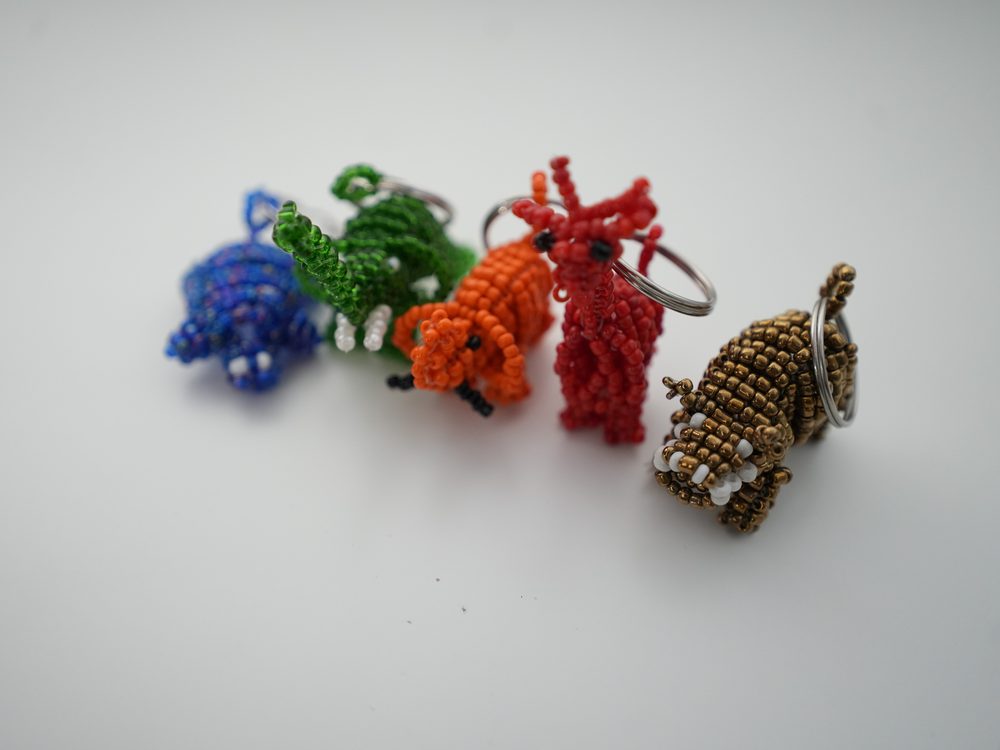 Porte-clés perlés (animaux)