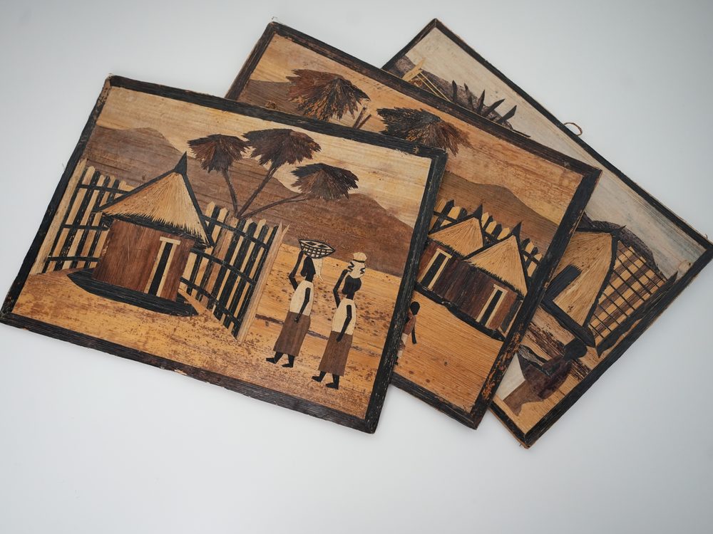 Tableaux en marqueterie