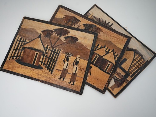 Tableaux en marqueterie