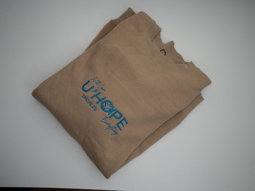 Sweat beige brodé U'Hope